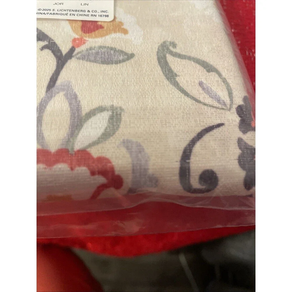 Sun Zero Lichtenberg Floral Grommet Light Filtering Curtain 40x84in.